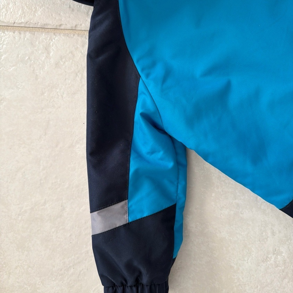 Vintage Y2K water repellent CIRCO SZ 18 MOS Blue Color Block HOODED ZIP JACKET - Picture 9 of 16